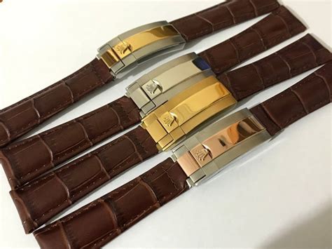 leather band rolex with deployment|vintage rolex leather watch bands.